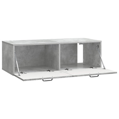 vidaXL Wall-Mounted TV Cabinet Concrete Grey 98 x 41 x 30 cm 5