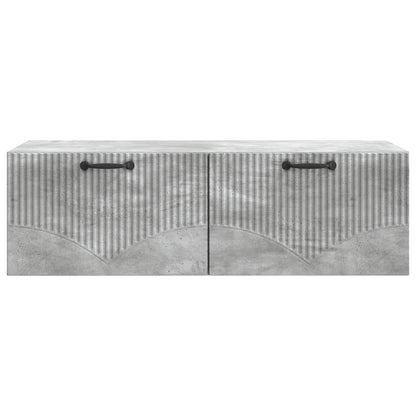 vidaXL Wall-Mounted TV Cabinet Concrete Grey 98 x 41 x 30 cm 6