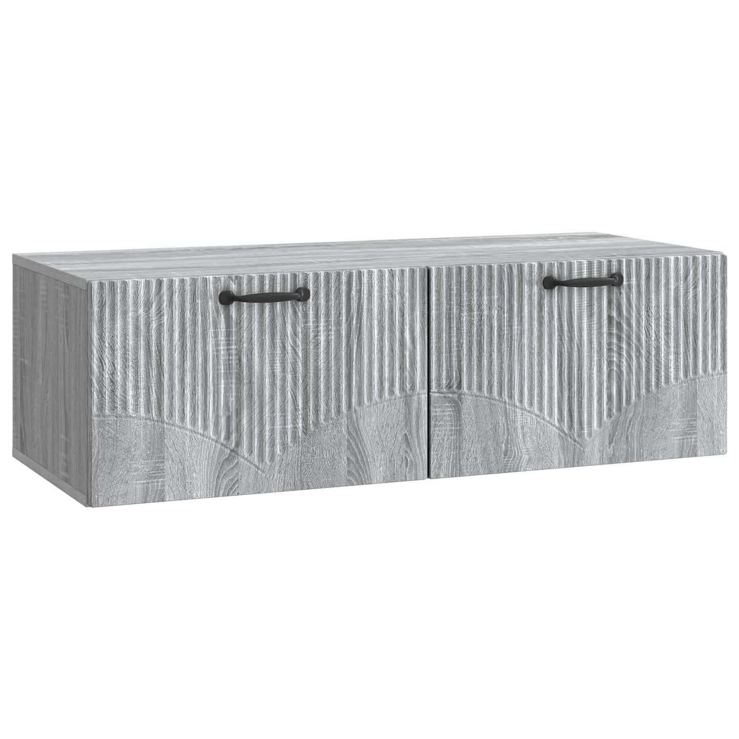 vidaXL Wall-Mounted TV Cabinet Grey Sonoma 98 x 41 x 30 cm 2