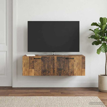 vidaXL Wall-Mounted TV Cabinet Old Wood 98 x 41 x 30 cm 1