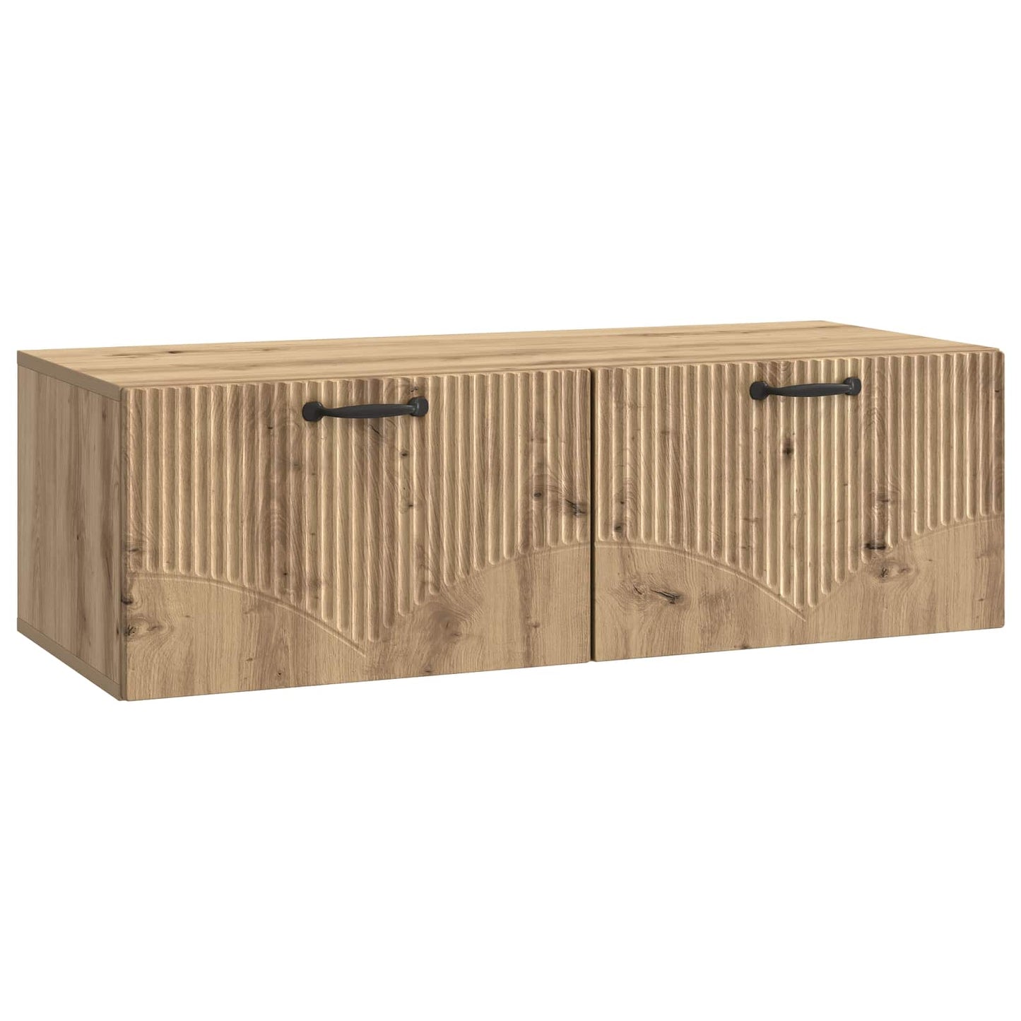vidaXL Wall-Mounted TV Cabinet 98 x 41 x 30 cm Artisan Oak 2