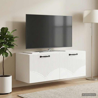 vidaXL Wall-Mounted TV Cabinet High Gloss White 78.5 x 31 x 30 cm 4