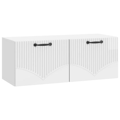 vidaXL Wall-Mounted TV Cabinet High Gloss White 78.5 x 31 x 30 cm 2