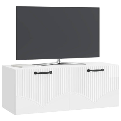 vidaXL Wall-Mounted TV Cabinet High Gloss White 78.5 x 31 x 30 cm 3