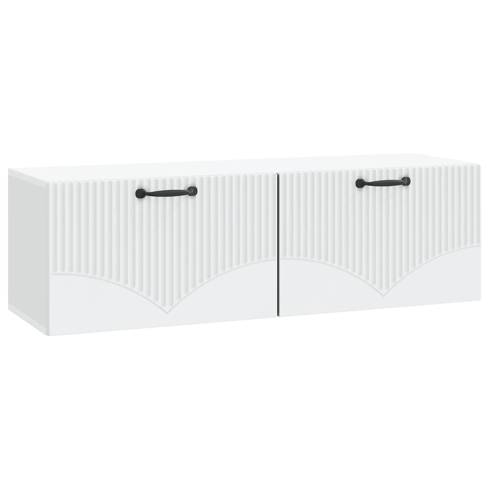 vidaXL Wall-Mounted TV Cabinet White 98 x 31 x 30 cm Engineered Wood 2