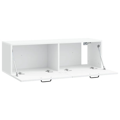 vidaXL Wall-Mounted TV Cabinet White 98 x 31 x 30 cm Engineered Wood 5