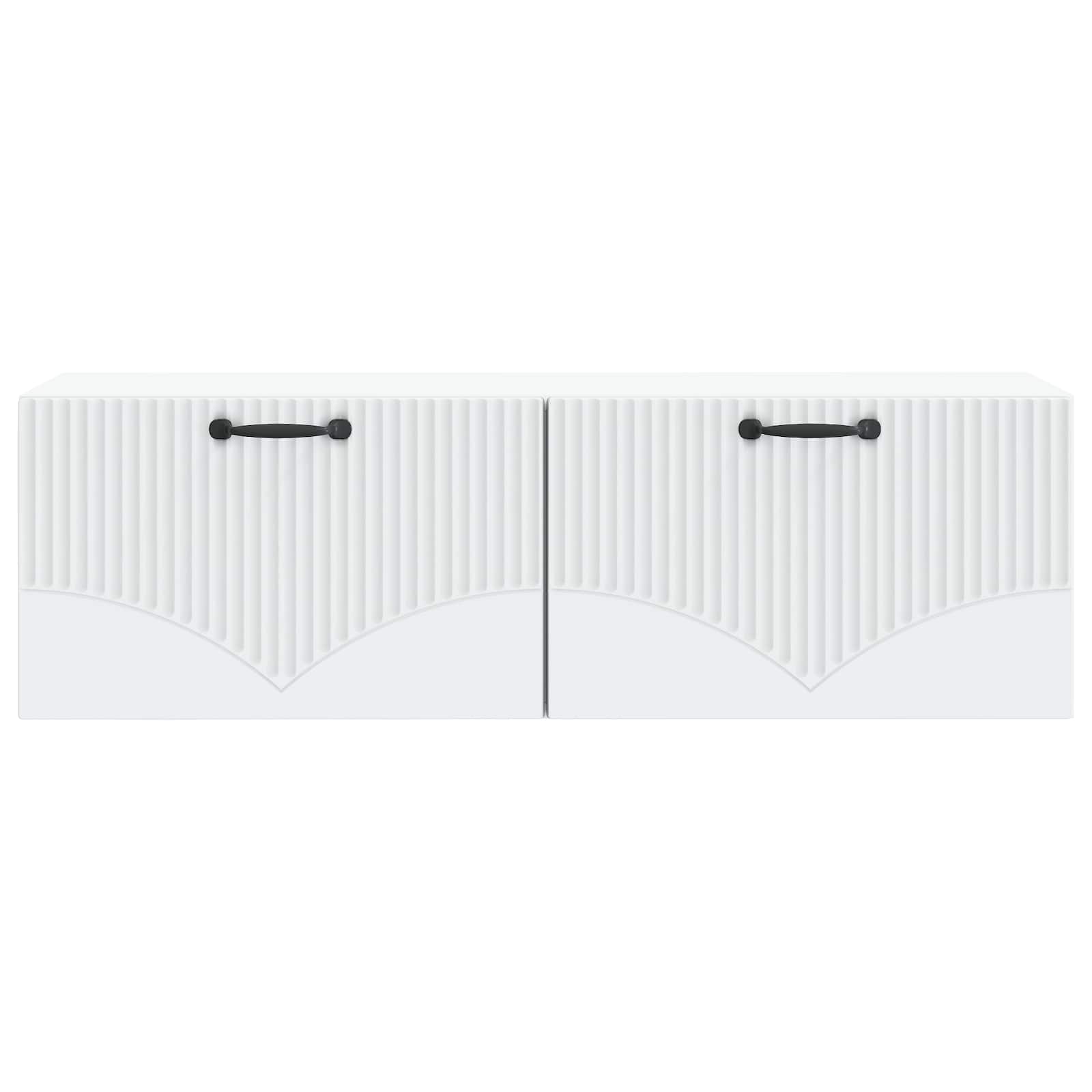 vidaXL Wall-Mounted TV Cabinet White 98 x 31 x 30 cm Engineered Wood 6
