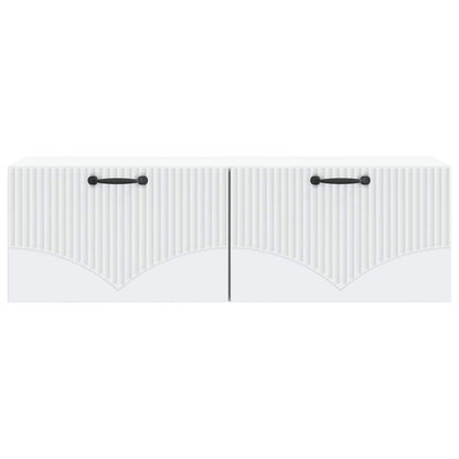 vidaXL Wall-Mounted TV Cabinet White 98 x 31 x 30 cm Engineered Wood 6