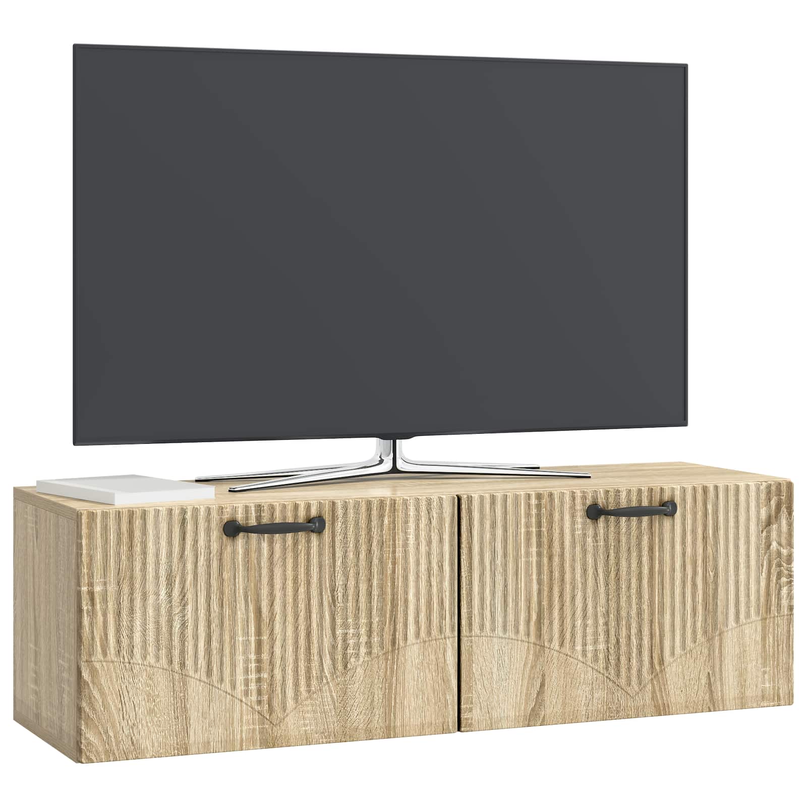 vidaXL Wall-Mounted TV Cabinet Sonoma Oak 98 x 31 x 30 cm 3