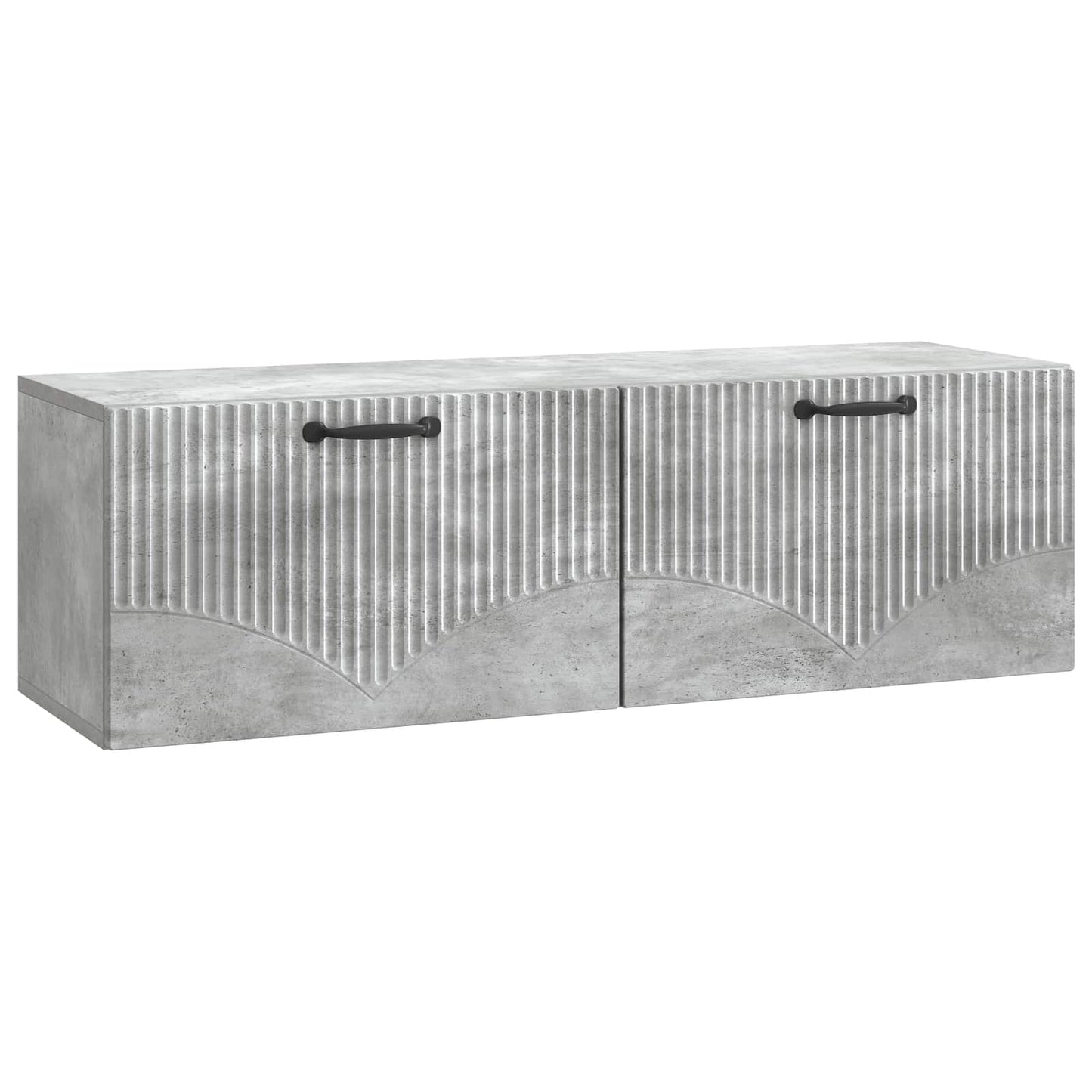 vidaXL Wall-Mounted TV Cabinet Concrete Grey 98 x 31 x 30 cm 2