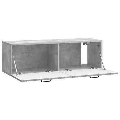 vidaXL Wall-Mounted TV Cabinet Concrete Grey 98 x 31 x 30 cm 5