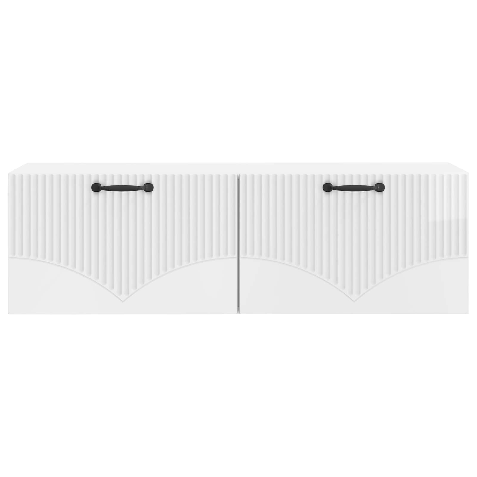 vidaXL Wall-Mounted TV Cabinet High Gloss White 98 x 31 x 30 cm 6