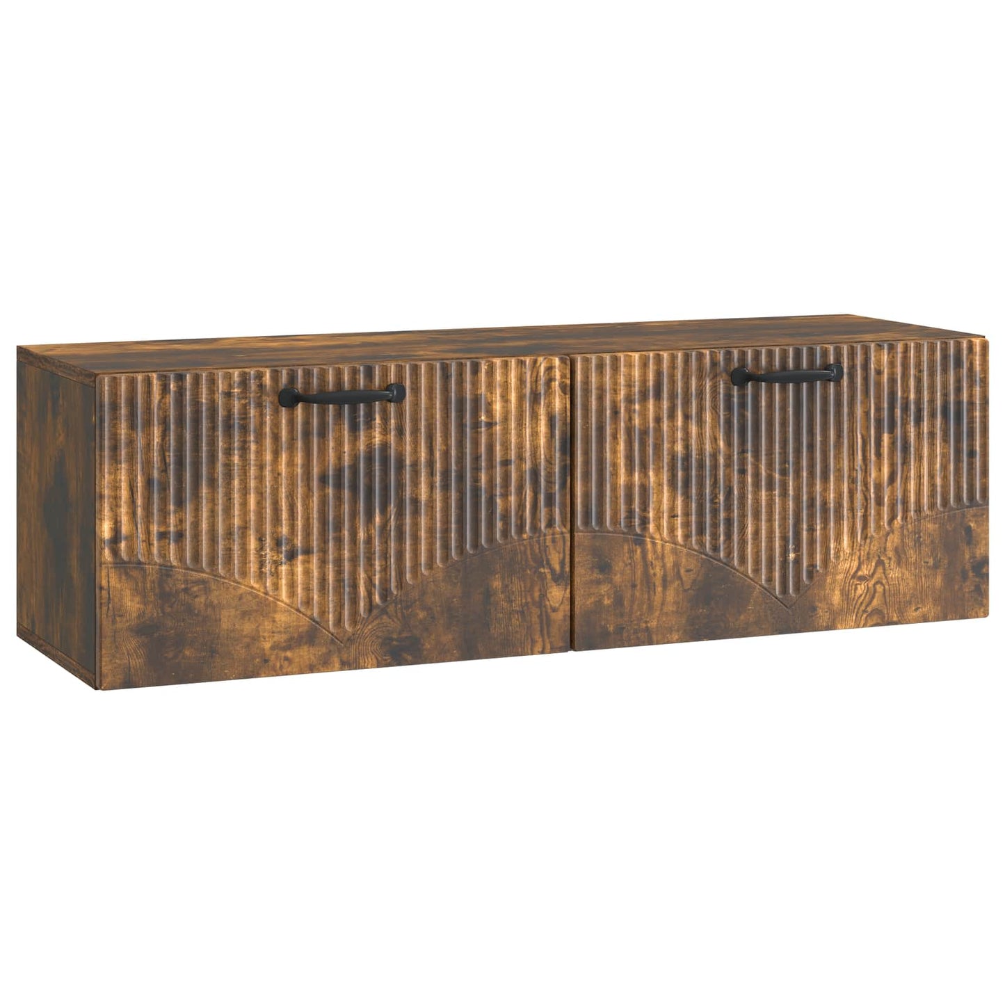 vidaXL Wall-Mounted TV Cabinet Smoked Oak 98 x 31 x 30 cm 2