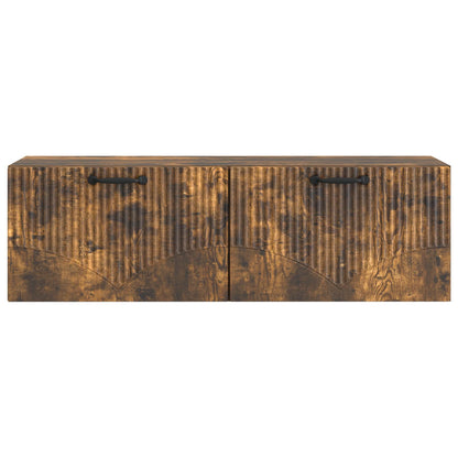 vidaXL Wall-Mounted TV Cabinet Smoked Oak 98 x 31 x 30 cm 6