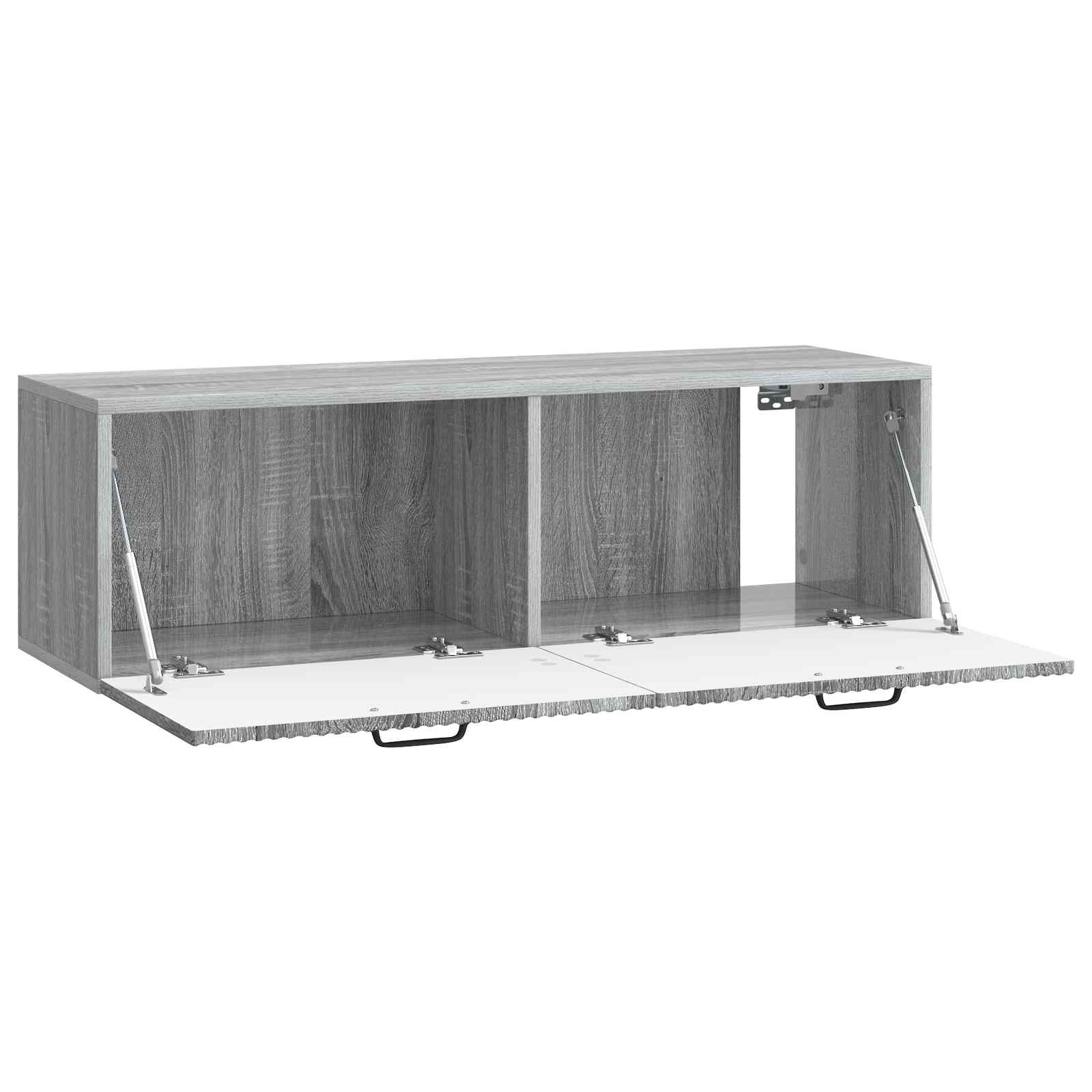 vidaXL Wall-Mounted TV Cabinet Grey Sonoma 98 x 31 x 30 cm 5