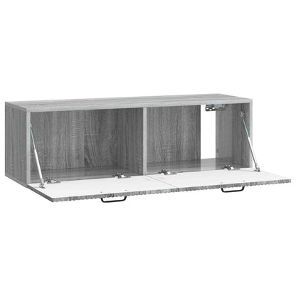 vidaXL Wall-Mounted TV Cabinet Grey Sonoma 98 x 31 x 30 cm 5