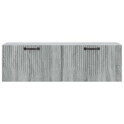 vidaXL Wall-Mounted TV Cabinet Grey Sonoma 98 x 31 x 30 cm 6