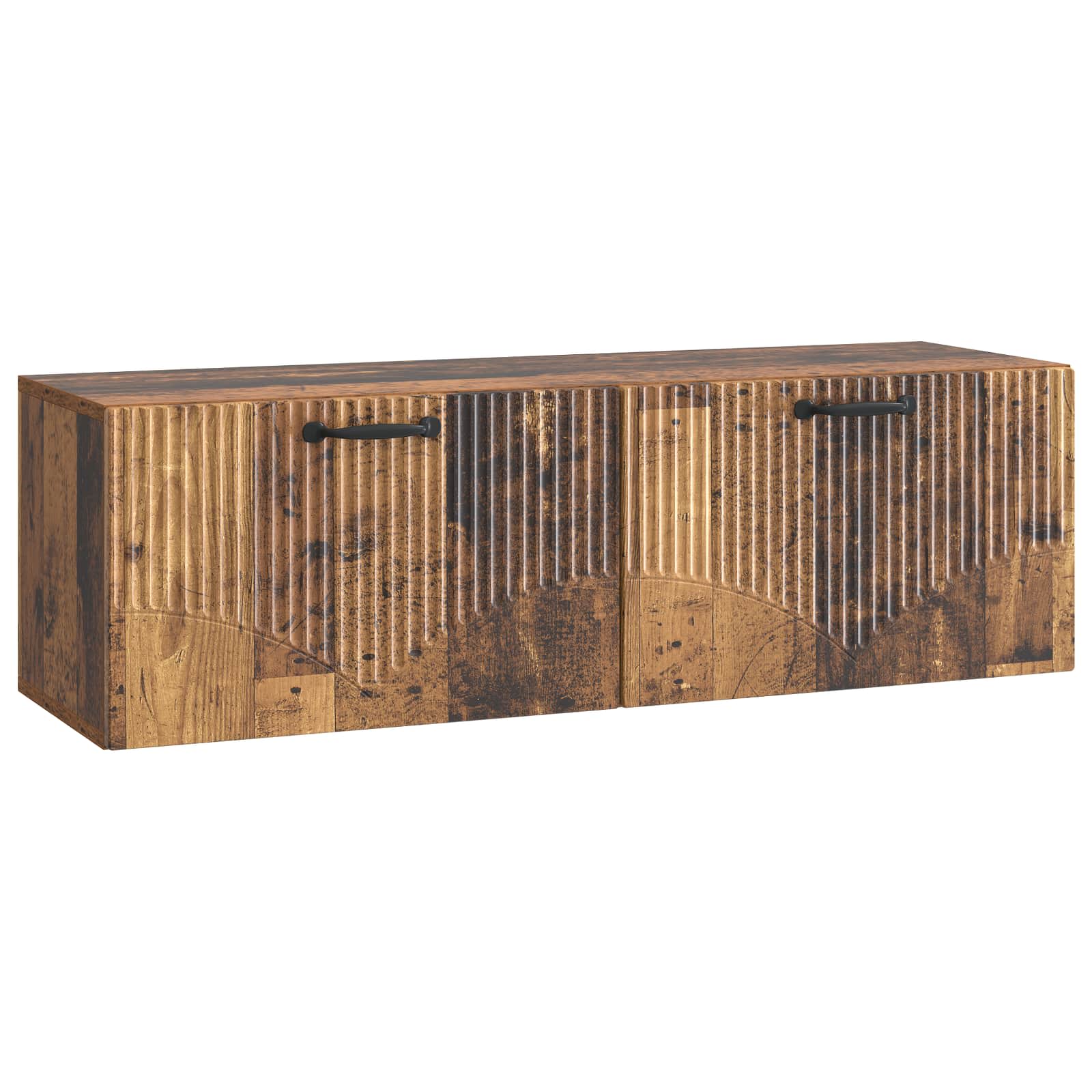 vidaXL Wall-Mounted TV Cabinet Old Wood 98 x 31 x 30 cm 2