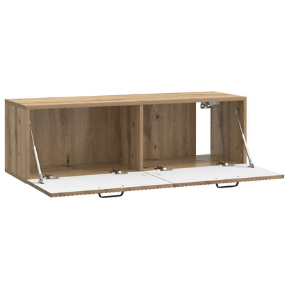 vidaXL Wall-Mounted TV Cabinet 98 x 31 x 30 cm Artisan Oak 5