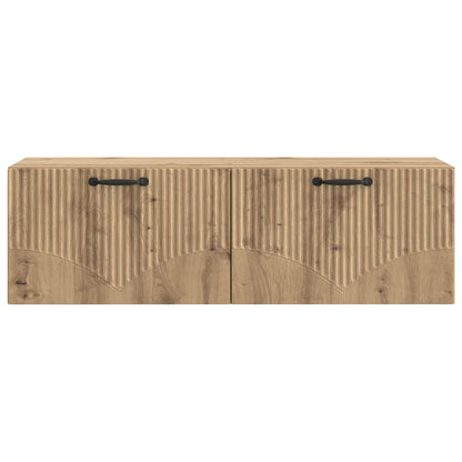 vidaXL Wall-Mounted TV Cabinet 98 x 31 x 30 cm Artisan Oak 6