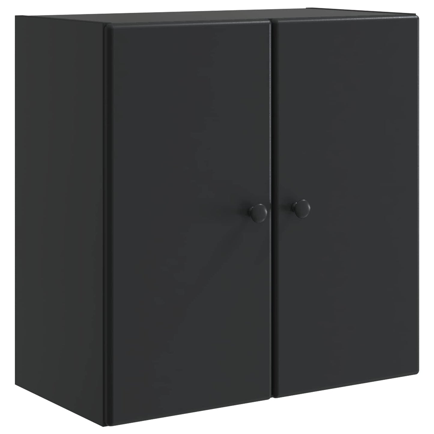 vidaXL Wall-Mounted Cabinet 59 x 31 x 60 cm Engineered Wood Black 2