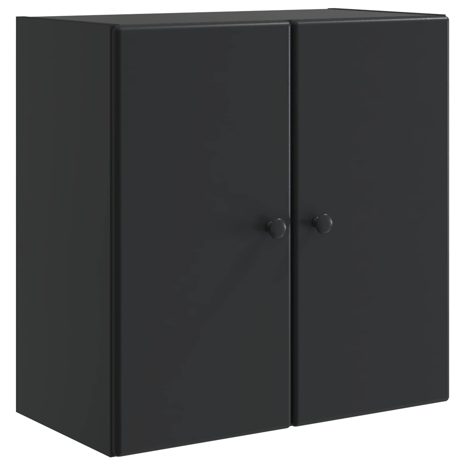 vidaXL Wall-Mounted Cabinet 59 x 31 x 60 cm Engineered Wood Black 2