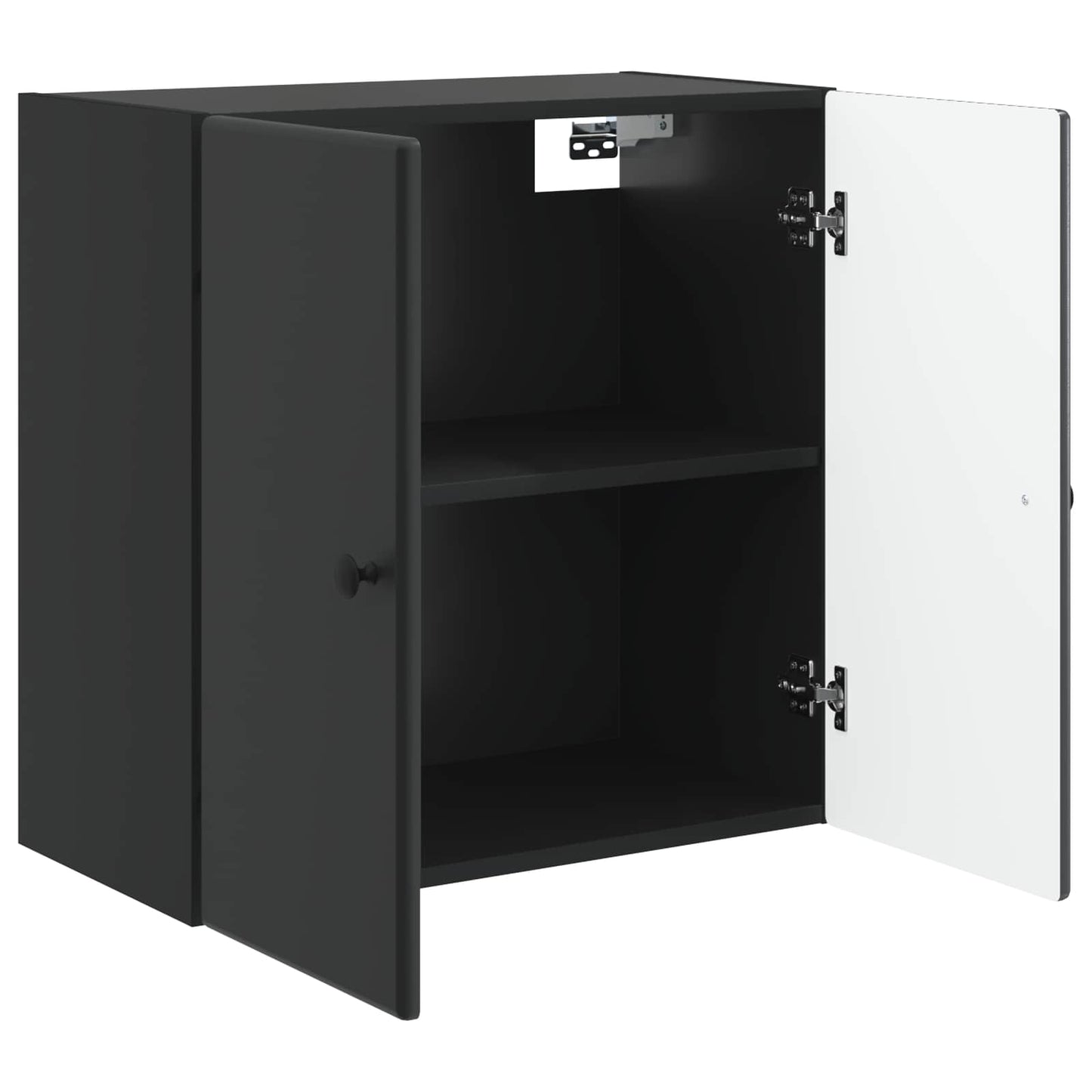 vidaXL Wall-Mounted Cabinet 59 x 31 x 60 cm Engineered Wood Black 3