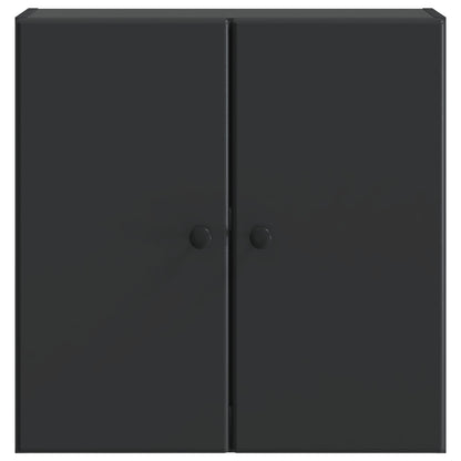 vidaXL Wall-Mounted Cabinet 59 x 31 x 60 cm Engineered Wood Black 4