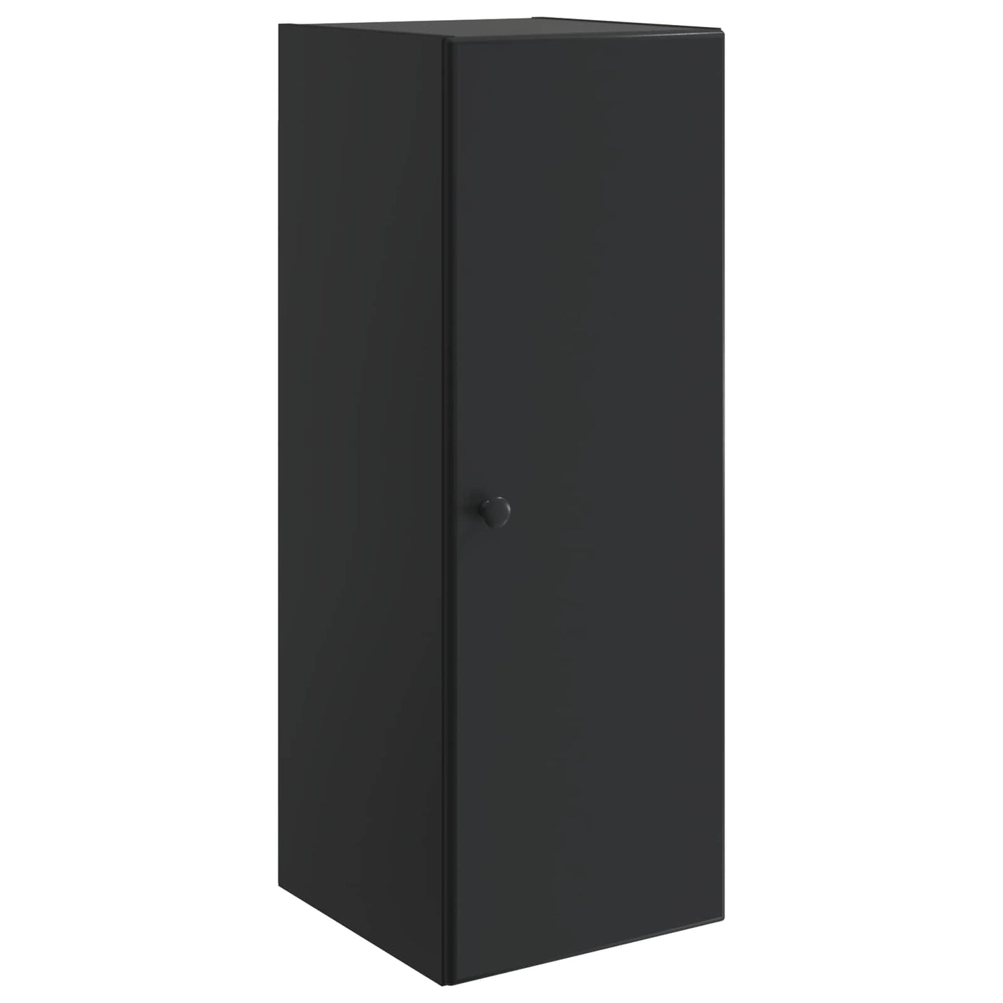 vidaXL Wall-Mounted Cabinet 33 x 34.5 x 90 cm Engineered Wood Black 2