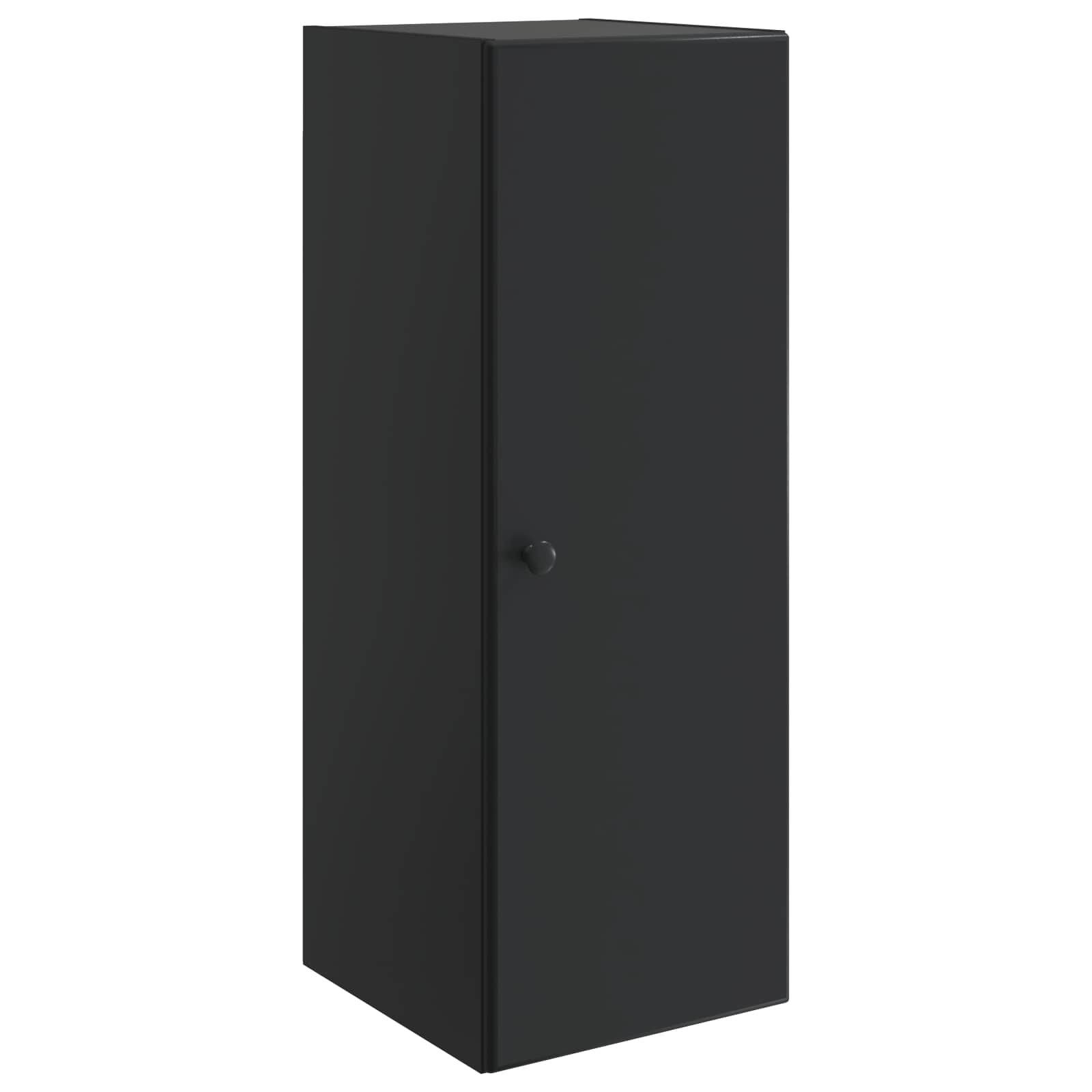 vidaXL Wall-Mounted Cabinet 33 x 34.5 x 90 cm Engineered Wood Black 2