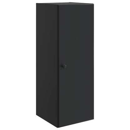vidaXL Wall-Mounted Cabinet 33 x 34.5 x 90 cm Engineered Wood Black 2
