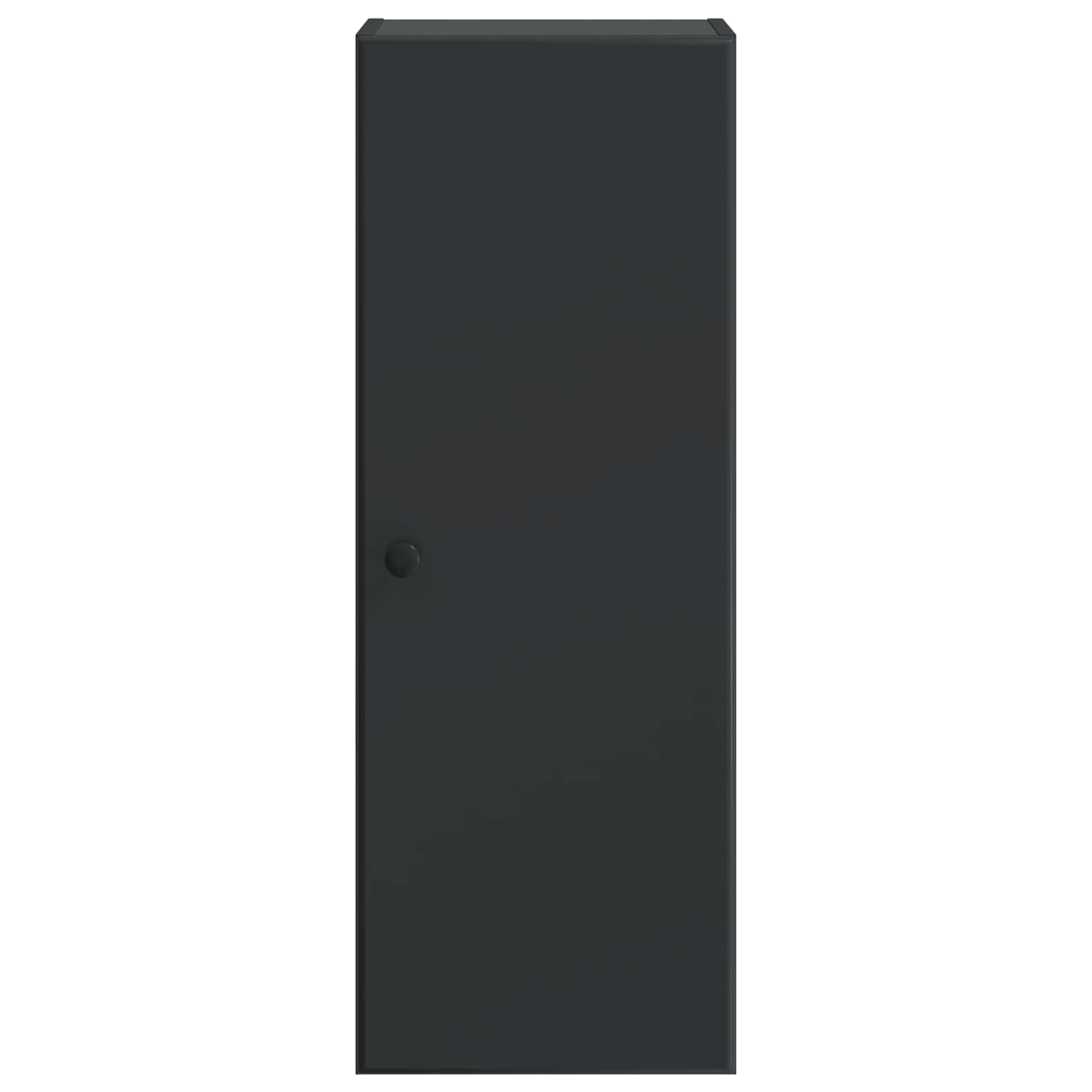 vidaXL Wall-Mounted Cabinet 33 x 34.5 x 90 cm Engineered Wood Black 4