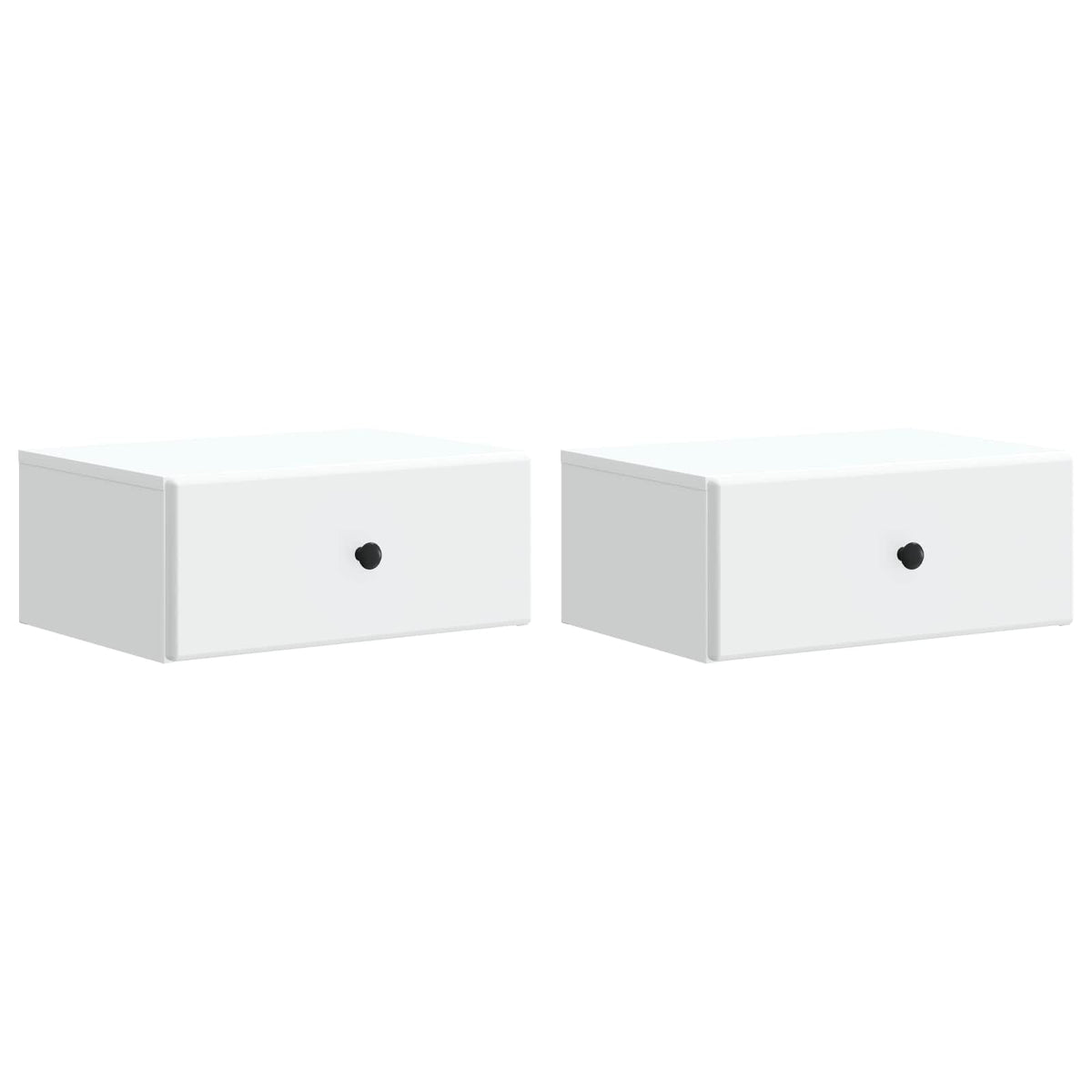 Wall-Mounted Bedside Cabinet 49 x 34.5 x 20 cm White