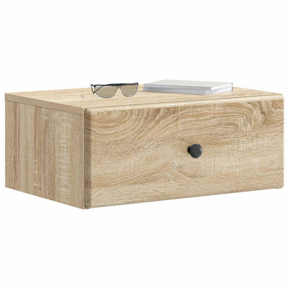 vidaXL Wall-Mounted Bedside Cabinet 2 pcs Sonoma Oak 49 x 34.5 x 20 cm 3