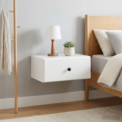 vidaXL Wall-Mounted Bedside Cabinet 49 x 34.5 x 20 cm