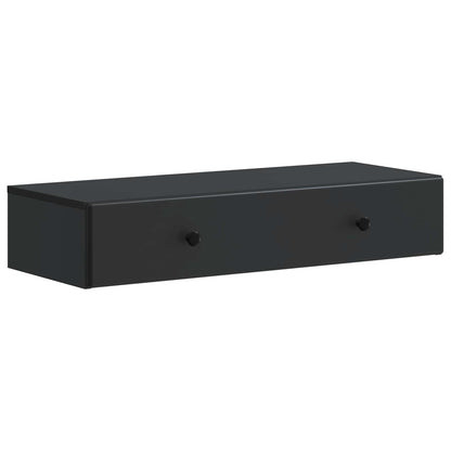 vidaXL Wall-Mounted Side Table Wall-mounted Black 87.5 x 34.5 x 17 cm 2