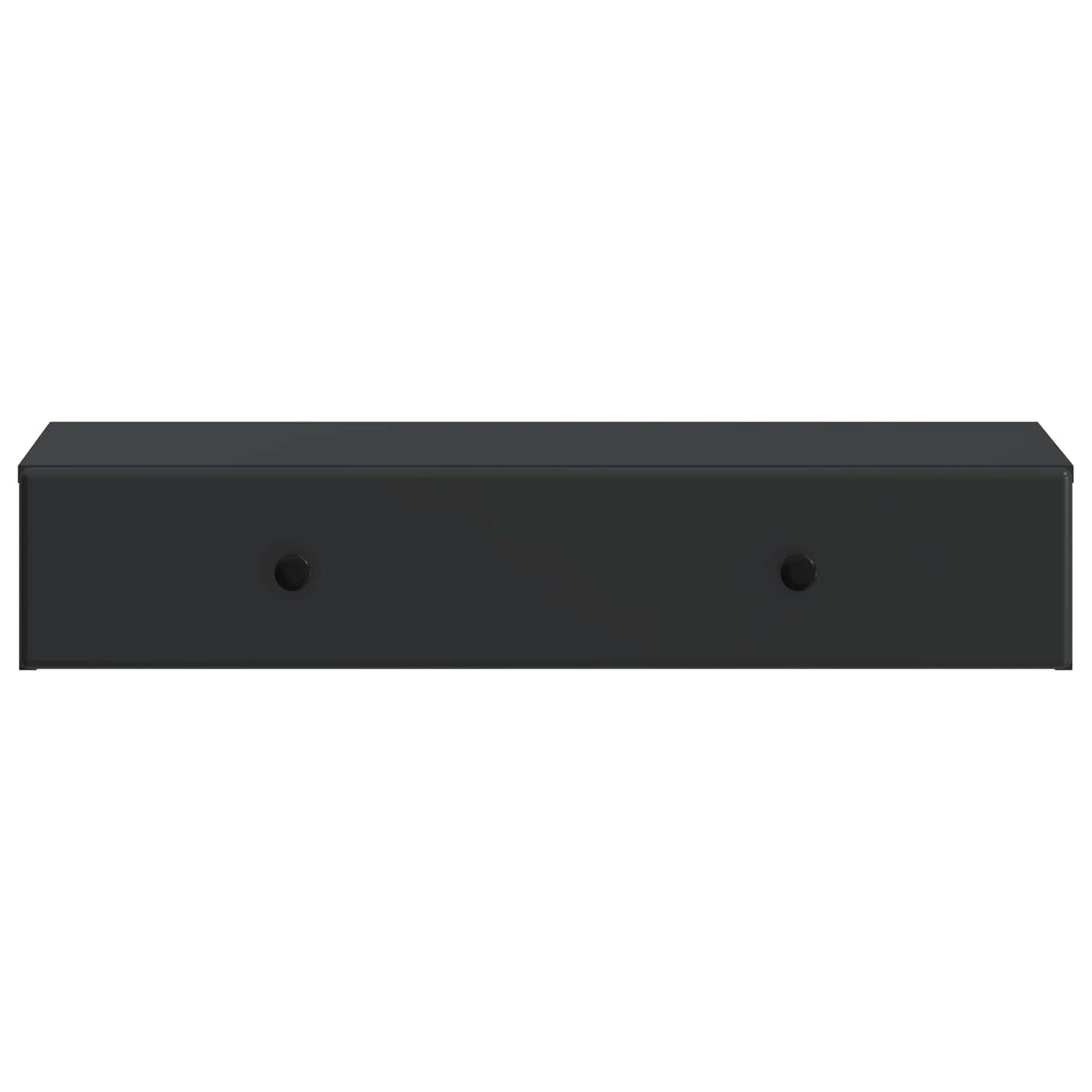 vidaXL Wall-Mounted Side Table Wall-mounted Black 87.5 x 34.5 x 17 cm 5