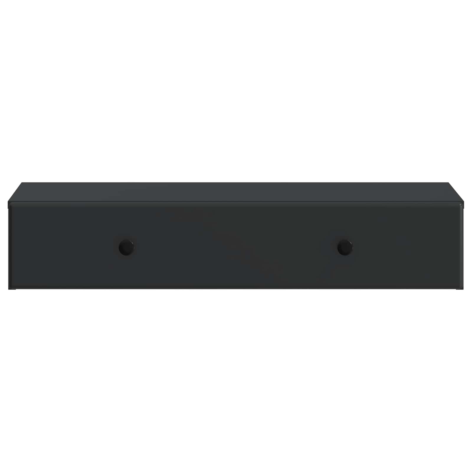 vidaXL Wall-Mounted Side Table Wall-mounted Black 87.5 x 34.5 x 17 cm 5