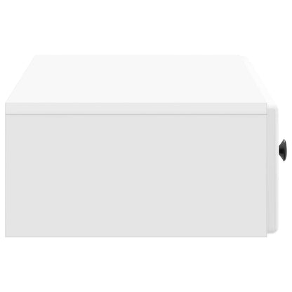 vidaXL Wall-Mounted Side Table High Gloss White 87.5 x 34.5 x 17 cm 6