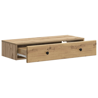 vidaXL Wall-Mounted Side Table 87.5 x 34.5 x 17 cm Engineered Wood 4