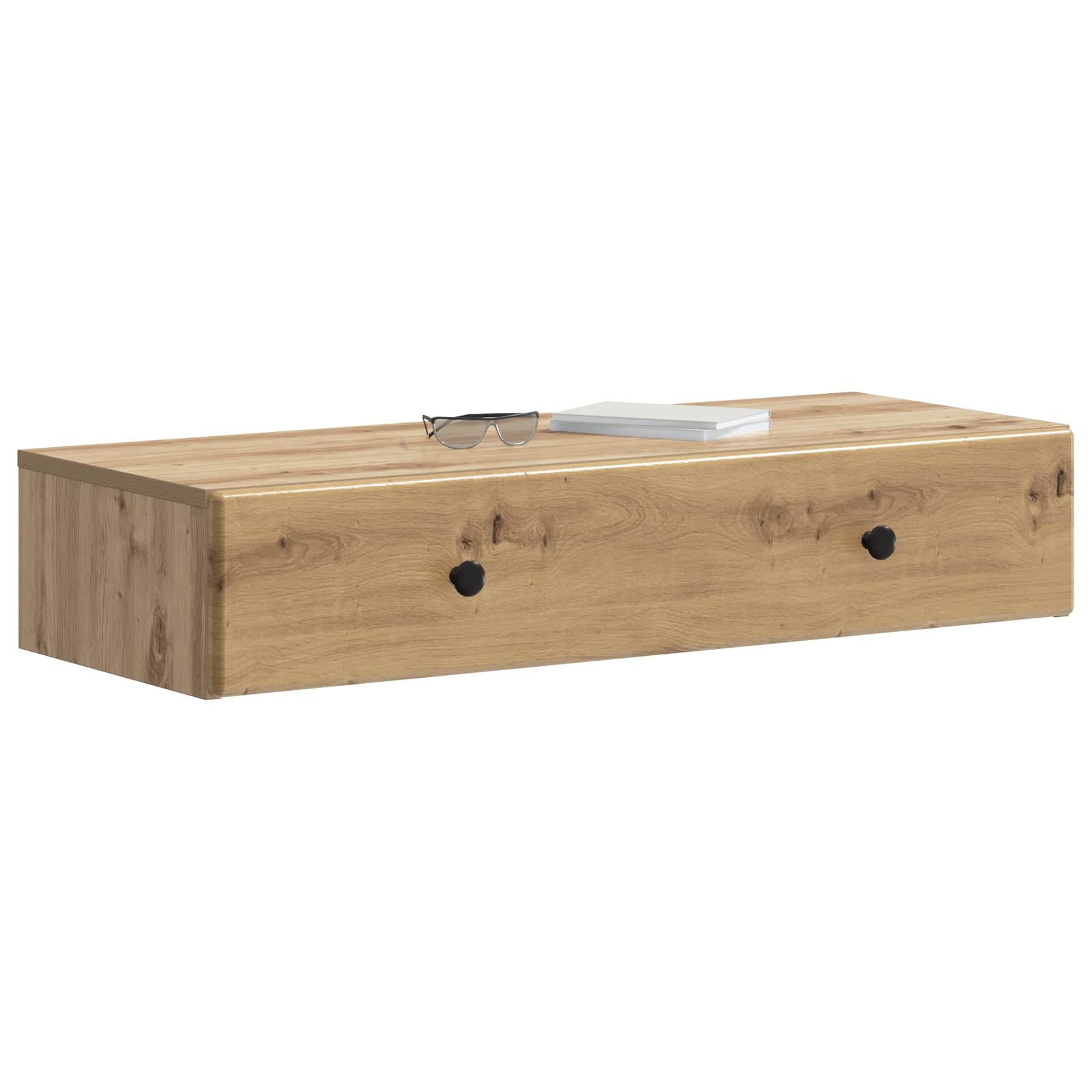 vidaXL Wall-Mounted Side Table 87.5 x 34.5 x 17 cm Engineered Wood 3
