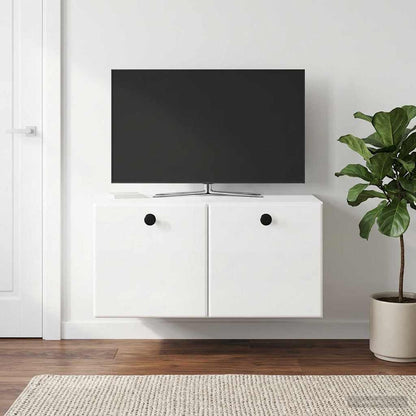 vidaXL Wall-Mounted TV Cabinet 59.5 x 41 x 30 cm High Gloss White 4