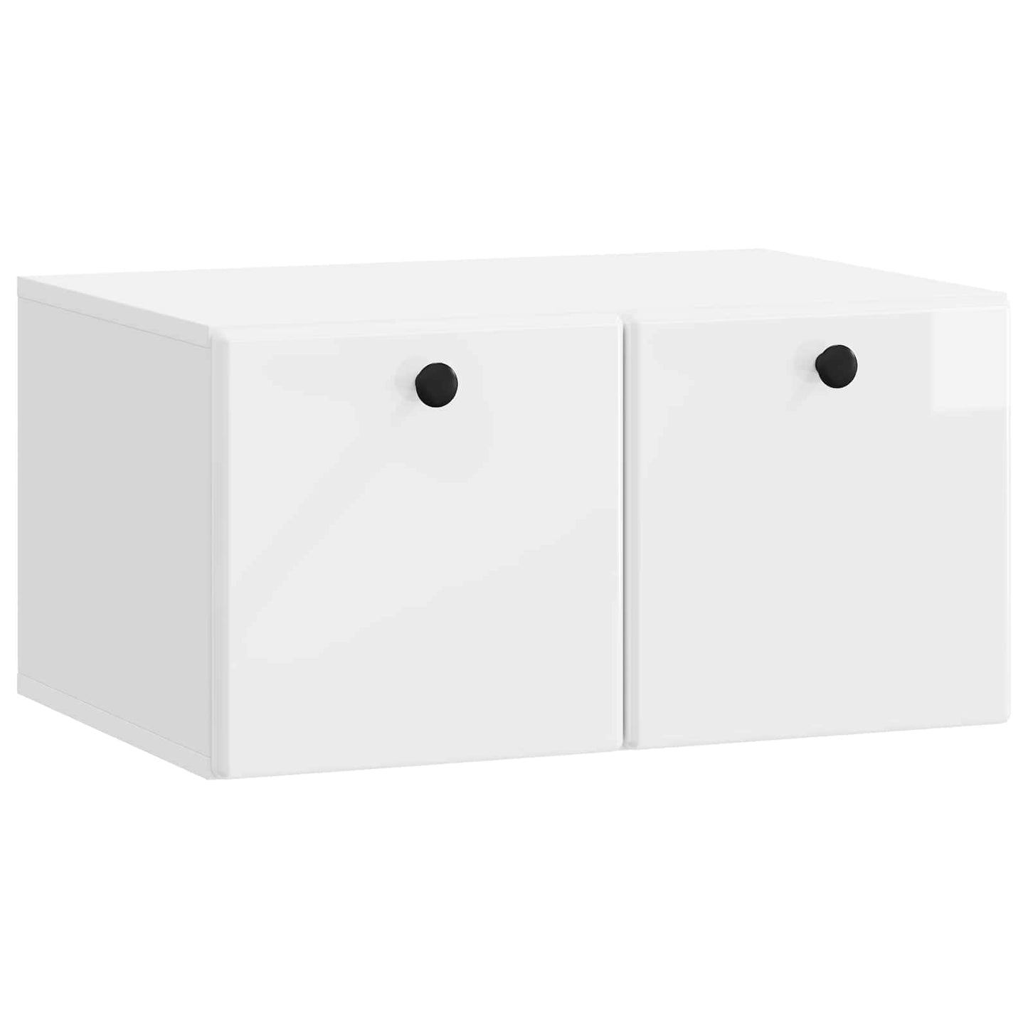 vidaXL Wall-Mounted TV Cabinet 59.5 x 41 x 30 cm High Gloss White 2