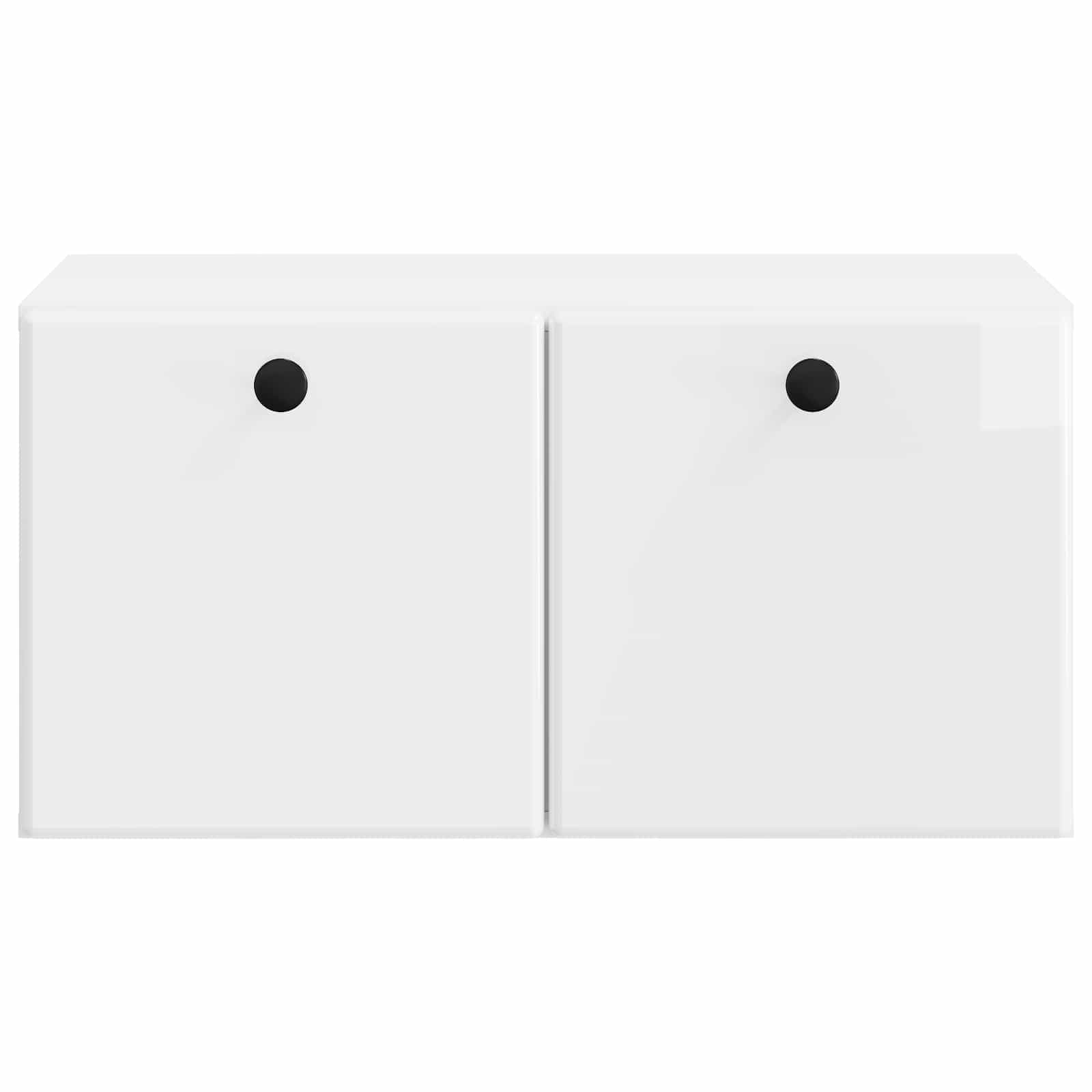 vidaXL Wall-Mounted TV Cabinet 59.5 x 41 x 30 cm High Gloss White 6