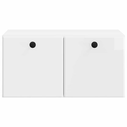 vidaXL Wall-Mounted TV Cabinet 59.5 x 41 x 30 cm High Gloss White 6