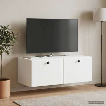 vidaXL Wall-Mounted TV Cabinet 78.5 x 41 x 30 cm White Engineered Wood 1