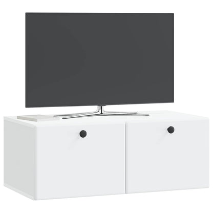 vidaXL Wall-Mounted TV Cabinet 78.5 x 41 x 30 cm White Engineered Wood 3