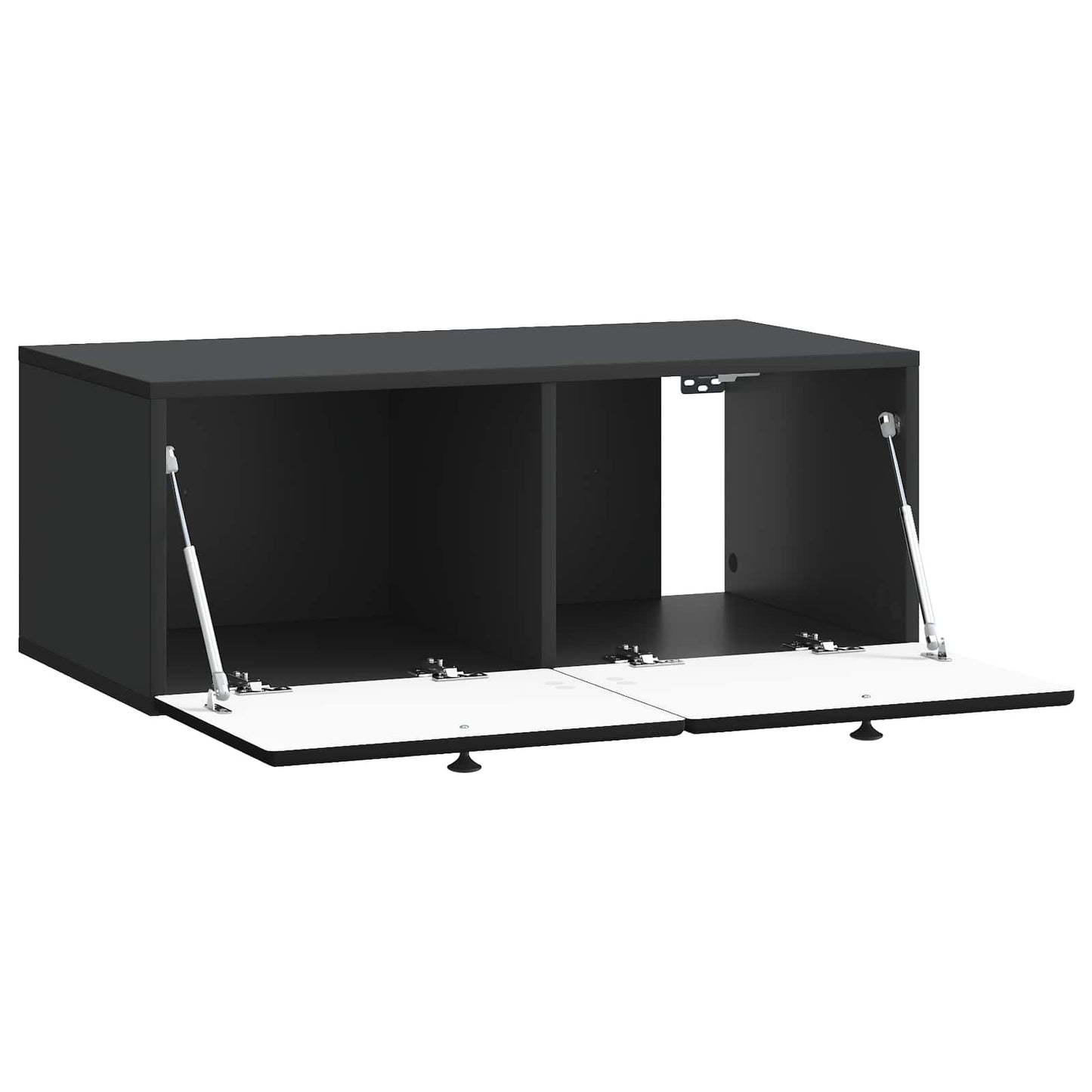 vidaXL Wall-Mounted TV Cabinet 78.5 x 41 x 30 cm Black Engineered Wood 5