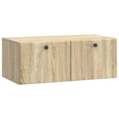 vidaXL Wall-Mounted TV Cabinet 78.5 x 41 x 30 cm Sonoma Oak 2