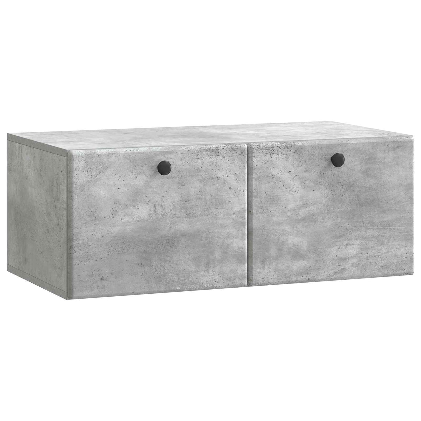 vidaXL Wall-Mounted TV Cabinet 78.5 x 41 x 30 cm Concrete Grey 2